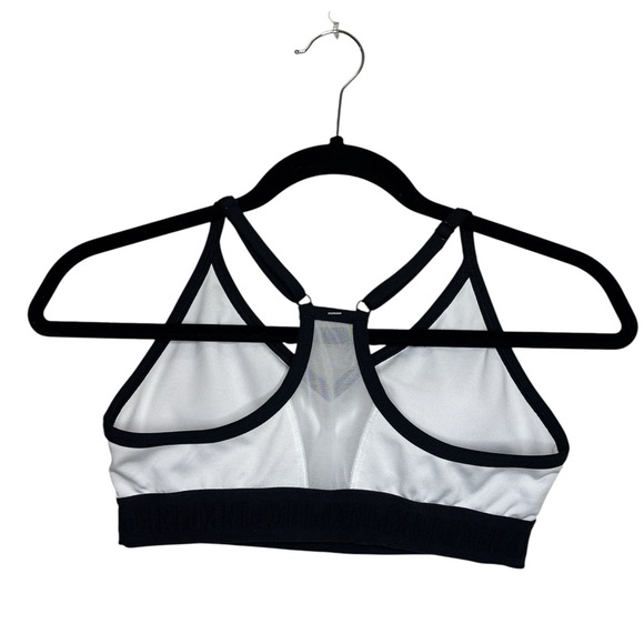 PINK Victoria's Secret White and Black Sleeveless Crop Top - Picture 3 of 5